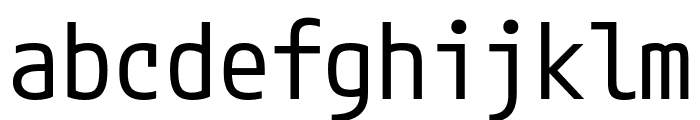 M PLUS Code Latin Regular Font LOWERCASE