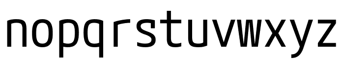 M PLUS Code Latin Regular Font LOWERCASE