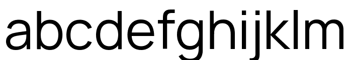 Manrope Regular Font LOWERCASE