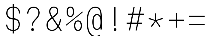 Martian Mono 100 Font OTHER CHARS