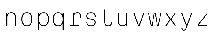 Martian Mono 100 Font LOWERCASE