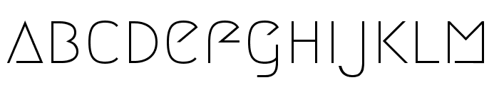 Megrim regular Font LOWERCASE