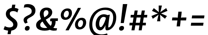 Merriweather Sans 700italic Font OTHER CHARS