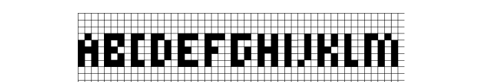 Micro 5 Charted Regular Font UPPERCASE