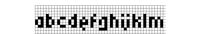 Micro 5 Charted Regular Font LOWERCASE