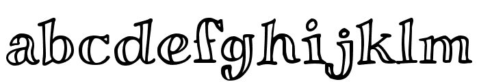 Miltonian regular Font LOWERCASE