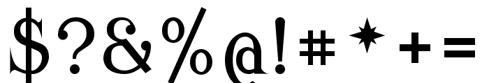 Modern Antiqua regular Font OTHER CHARS