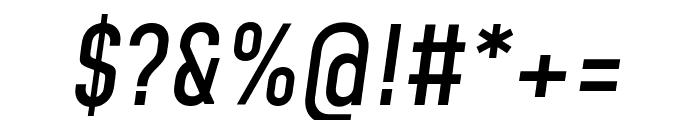 Mohave 500italic Font OTHER CHARS