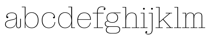 Montagu Slab 100 Font LOWERCASE