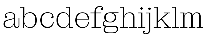 Montagu Slab 200 Font LOWERCASE