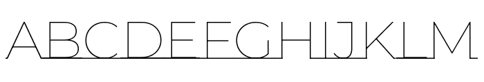 Montserrat Underline 100 Font UPPERCASE