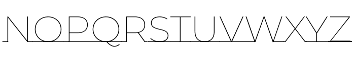 Montserrat Underline 100 Font UPPERCASE
