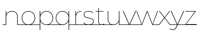 Montserrat Underline 100 Font LOWERCASE