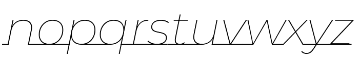 Montserrat Underline 100italic Font LOWERCASE