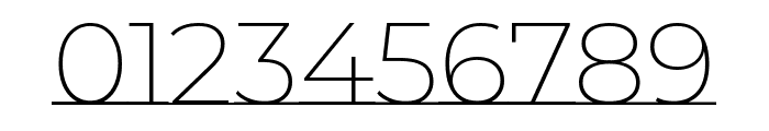 Montserrat Underline 200 Font OTHER CHARS