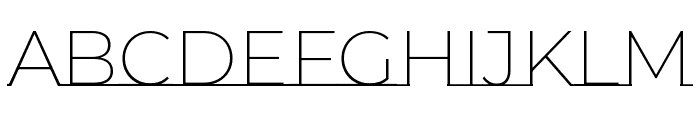 Montserrat Underline 200 Font UPPERCASE