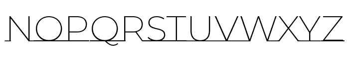 Montserrat Underline 200 Font UPPERCASE