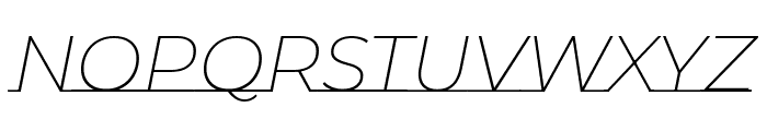 Montserrat Underline 200italic Font UPPERCASE