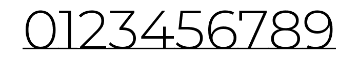Montserrat Underline 300 Font OTHER CHARS