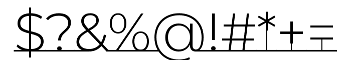 Montserrat Underline 300 Font OTHER CHARS