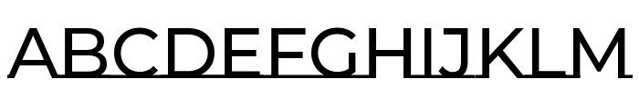 Montserrat Underline 500 Font UPPERCASE