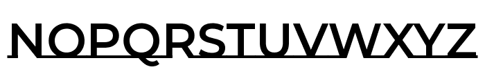 Montserrat Underline 600 Font UPPERCASE