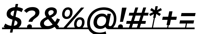 Montserrat Underline 600italic Font OTHER CHARS