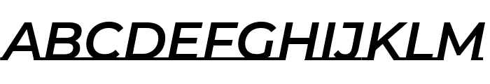 Montserrat Underline 600italic Font UPPERCASE