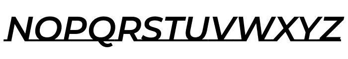 Montserrat Underline 600italic Font UPPERCASE