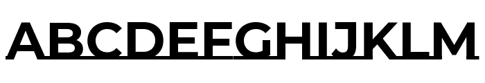 Montserrat Underline 700 Font UPPERCASE