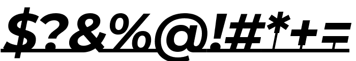 Montserrat Underline 700italic Font OTHER CHARS