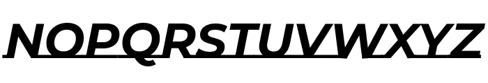 Montserrat Underline 700italic Font UPPERCASE