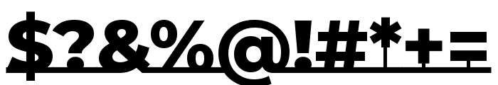 Montserrat Underline 800 Font OTHER CHARS