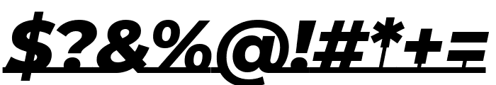 Montserrat Underline 800italic Font OTHER CHARS
