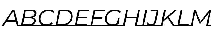 Montserrat Underline Italic Font UPPERCASE
