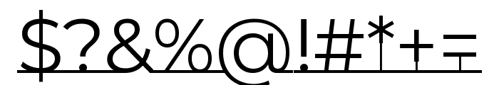 Montserrat Underline Regular Font OTHER CHARS