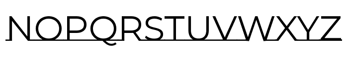 Montserrat Underline Regular Font UPPERCASE