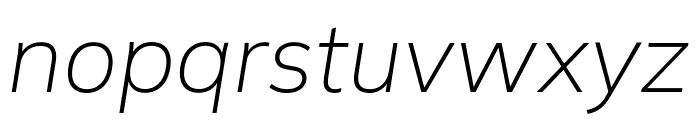 Mulish 200italic Font LOWERCASE