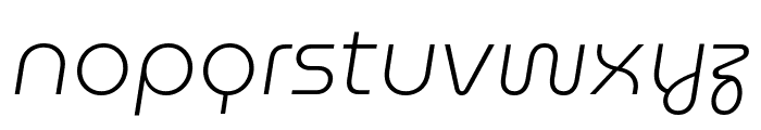 MuseoModerno 200italic Font LOWERCASE