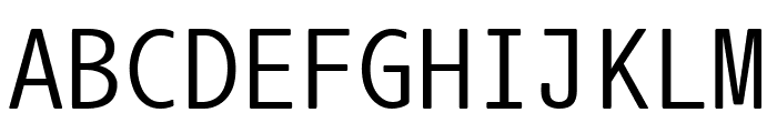 Nanum Gothic Coding regular Font UPPERCASE