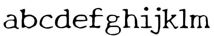 New Tegomin Regular Font LOWERCASE