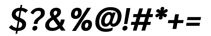 Niramit 600italic Font OTHER CHARS