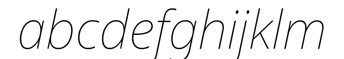 Noto Sans 100italic Font LOWERCASE