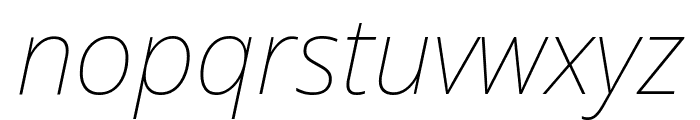 Noto Sans 100italic Font LOWERCASE