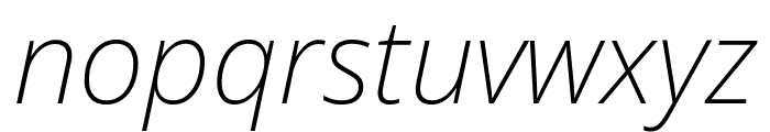 Noto Sans 200italic Font LOWERCASE