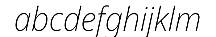 Noto Sans Display 200italic Font LOWERCASE