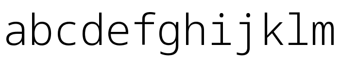 Noto Sans Mono 300 Font LOWERCASE