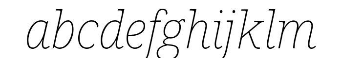 Noto Serif 100italic Font LOWERCASE