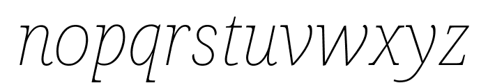 Noto Serif 100italic Font LOWERCASE