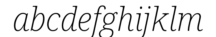 Noto Serif 200italic Font LOWERCASE